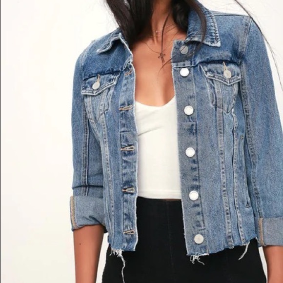 Blank NYC Jackets & Blazers - Blank NYC traffic jam cropped denim jacket size small